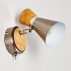 Pulau Wandleuchte Holz hell, Nickel-Matt, 1-flammig