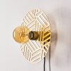 Ruanda Wandleuchte Gold, Messing, 1-flammig