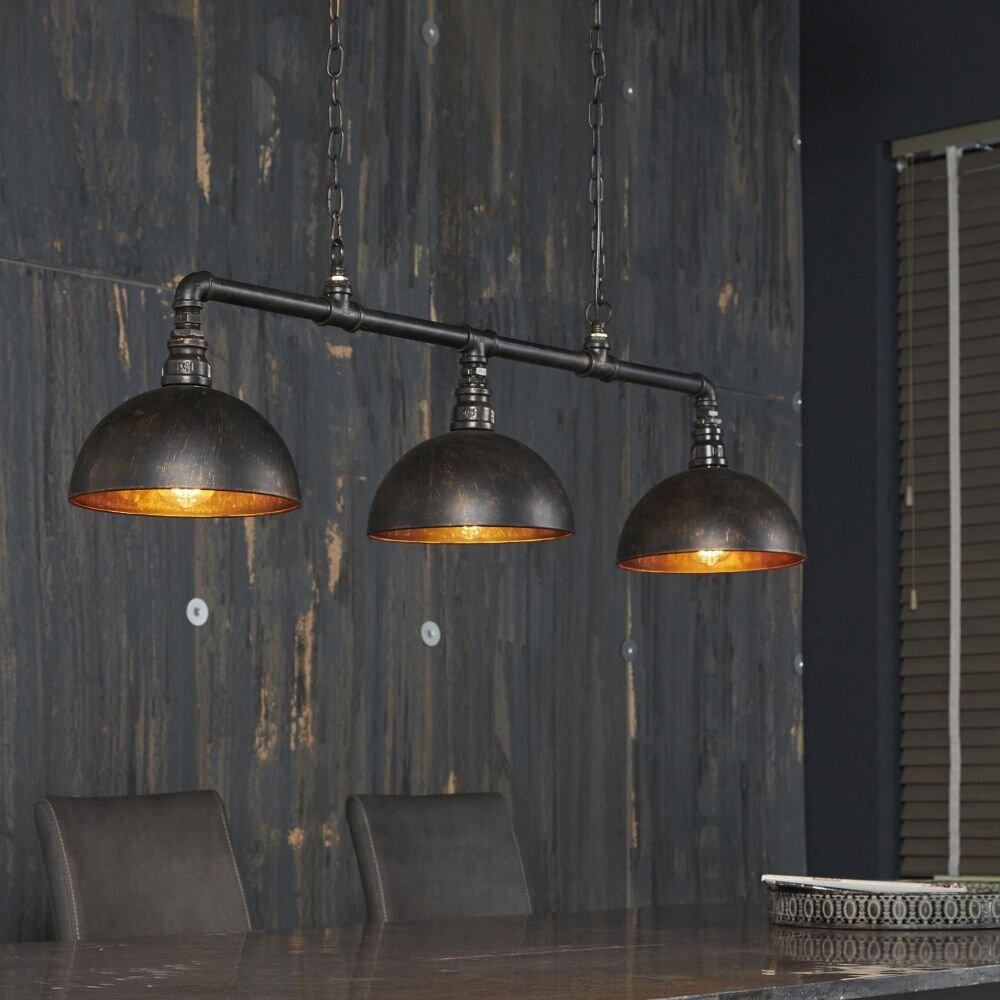 GROENEKAN Hängelampe Schwarz, 3-flammig main product photo