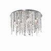 Ideal Lux ROYAL Deckenleuchte Chrom, Kristalloptik, 12-flammig