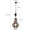 Steinhauer liberty bell Pendelleuchte Braun, 1-flammig