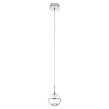 Eglo MONTEFIO 1 Pendelleuchte LED Chrom, Kristalloptik, 1-flammig