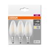 Osram LED 3er Pack E14 4,5 Watt 2700 Kelvin 470 Lumen