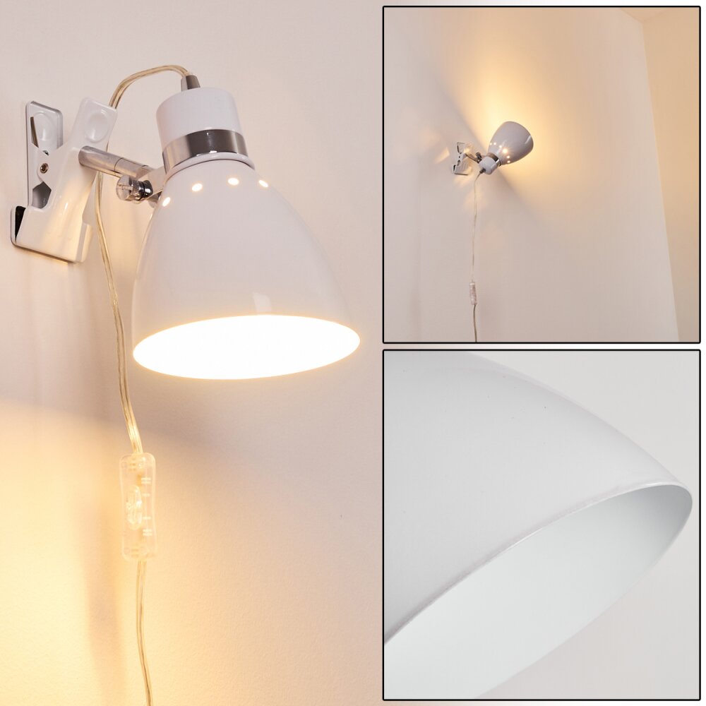 Stranderott Klemmleuchte Weiß, 1-flammig main product photo