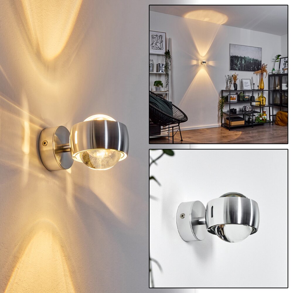 Sapri Wandleuchte Silber, 1-flammig main product photo