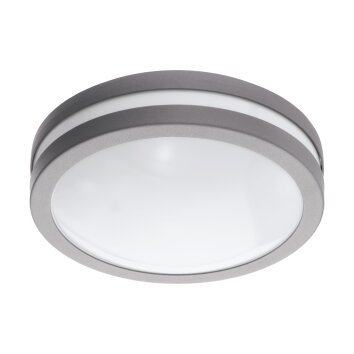 Eglo connect LOCANA Deckenleuchte LED Silber, 1-flammig