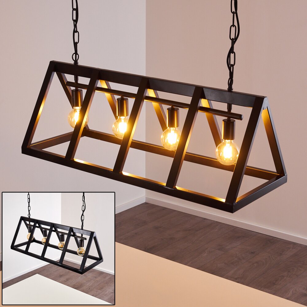 Haervej Pendelleuchte Schwarz, 4-flammig main product photo