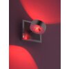 Leuchten Direkt Ls-OPTI Wandleuchte LED Edelstahl, 2-flammig, Fernbedienung, Farbwechsler