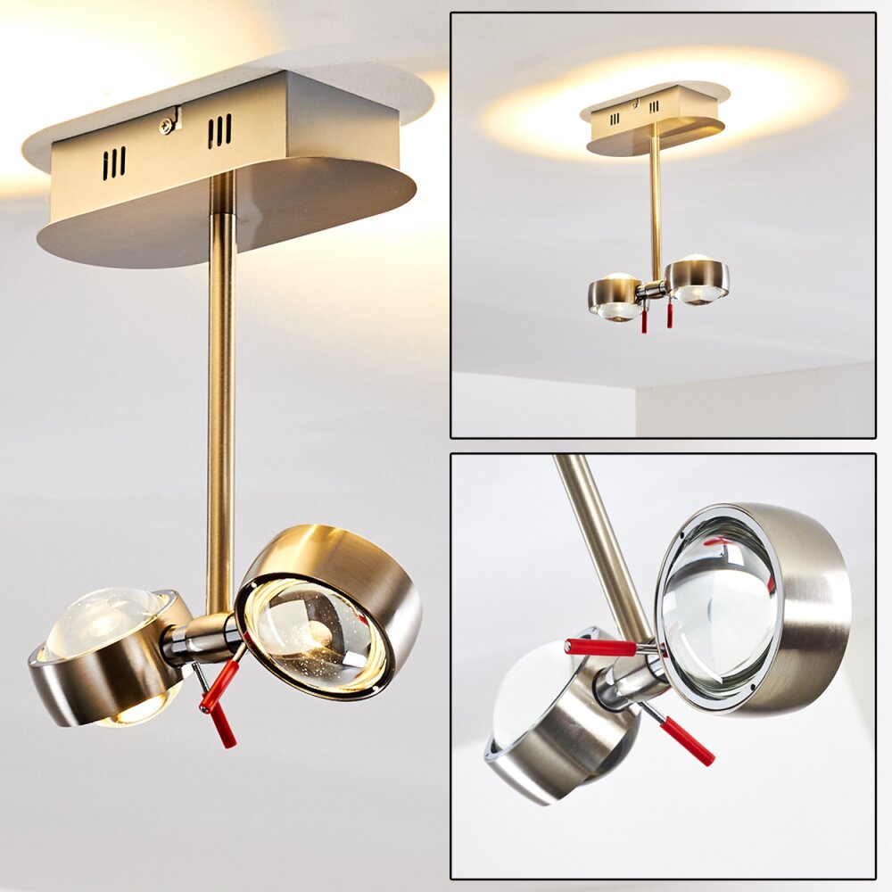 Florenz Deckenleuchte LED Nickel-Matt, 2-flammig main product photo