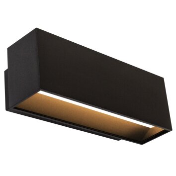 KS Verlichting Segment Wandleuchte LED Schwarz, 2-flammig