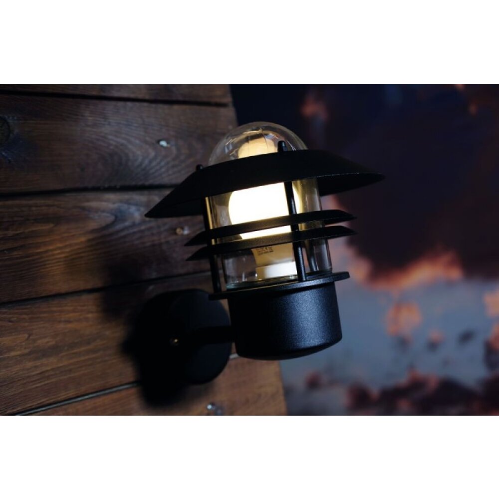 Nordlux BLOKHUS Außenwandleuchte Schwarz, 1-flammig main product photo