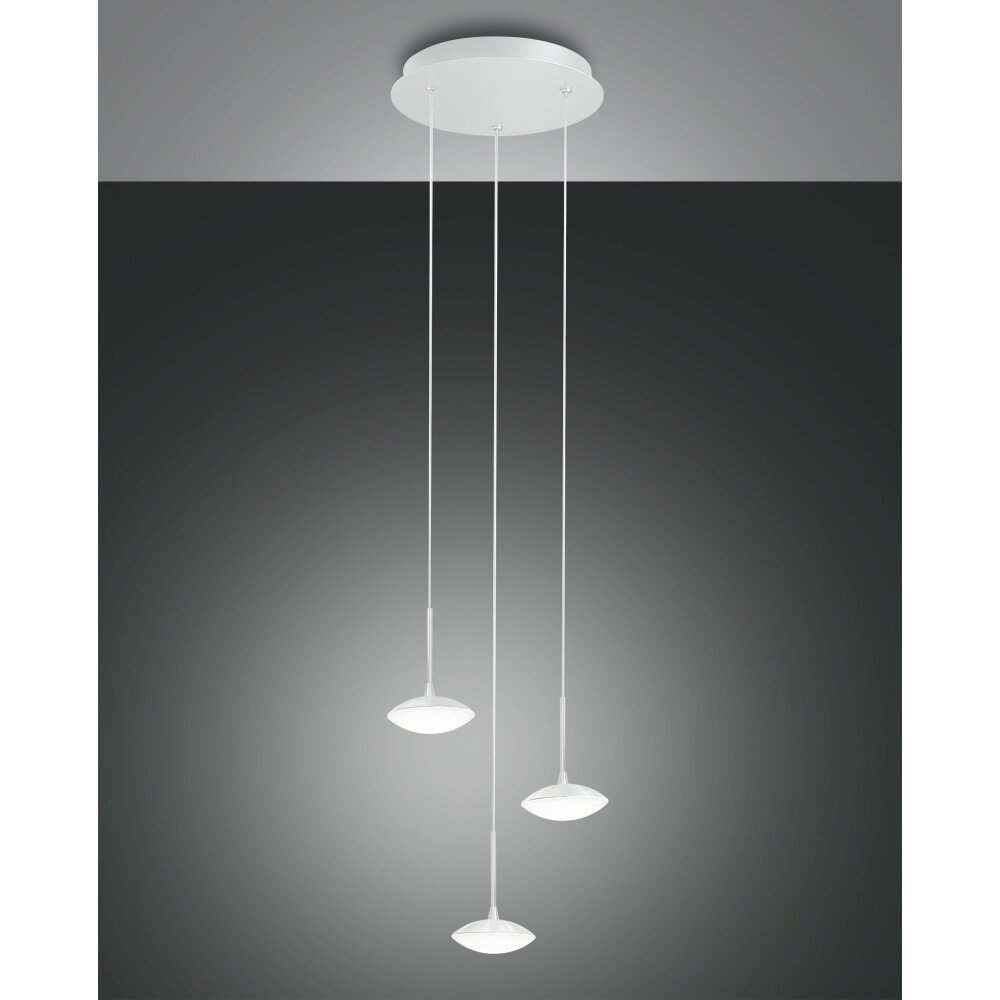 Fabas Luce Hale Pendelleuchte LED Weiß, 3-flammig main product photo