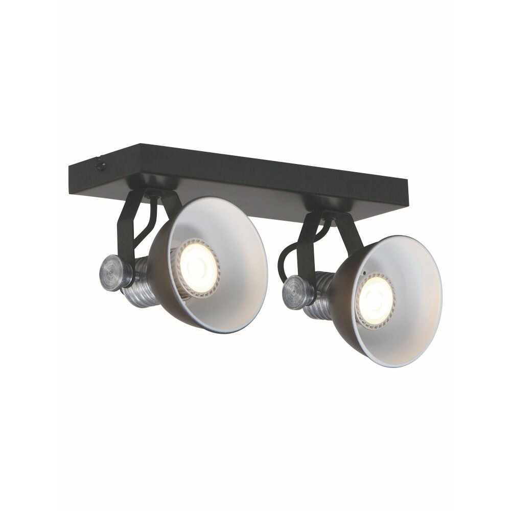 Steinhauer BROOKLY Strahler LED Schwarz, 2-flammig main product photo
