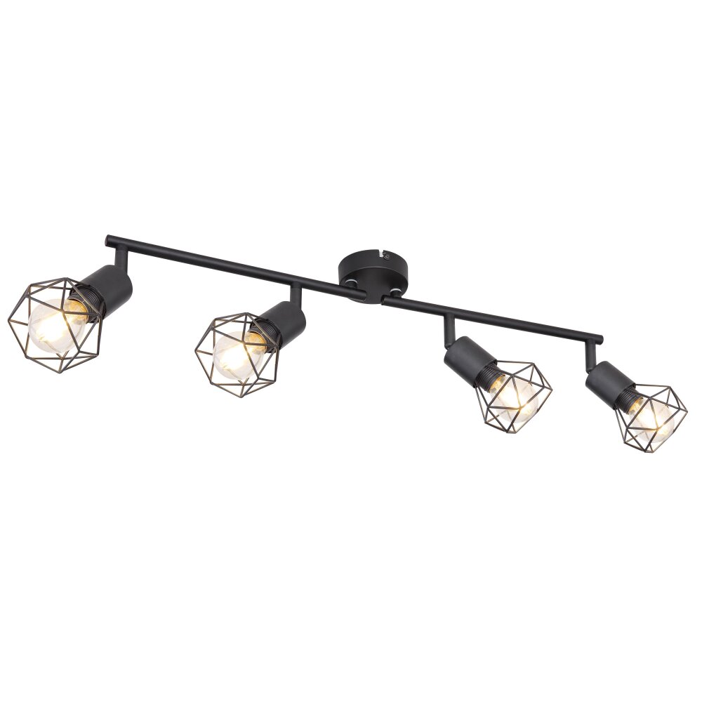 Globo XARA Strahler Schwarz, 4-flammig main product photo