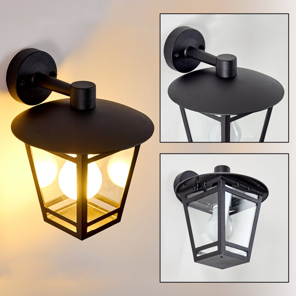Siera Außenwandleuchte Schwarz, 1-flammig main product photo
