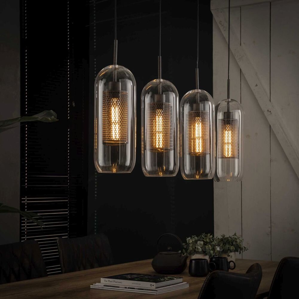 Hoefhaven Pendelleuchte Verzinkt, 4-flammig main product photo