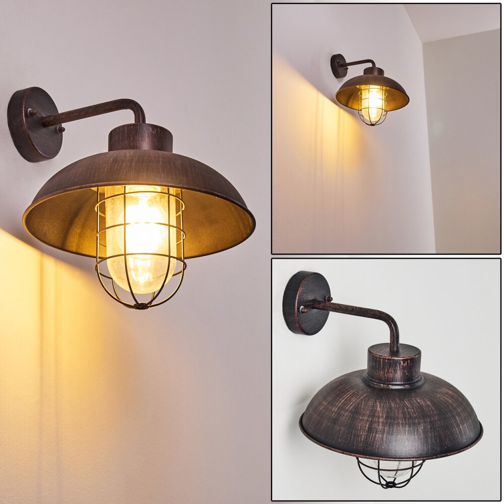 Steinberg Außenwandleuchte Rostfarben, Schwarz, 1-flammig main product photo