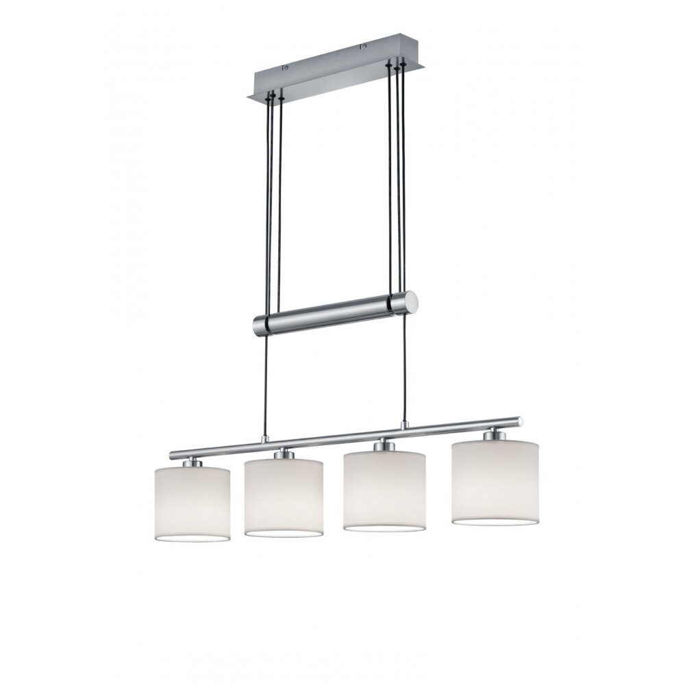 Trio Leuchten GARDA Pendelleuchte Nickel-Matt, 4-flammig main product photo