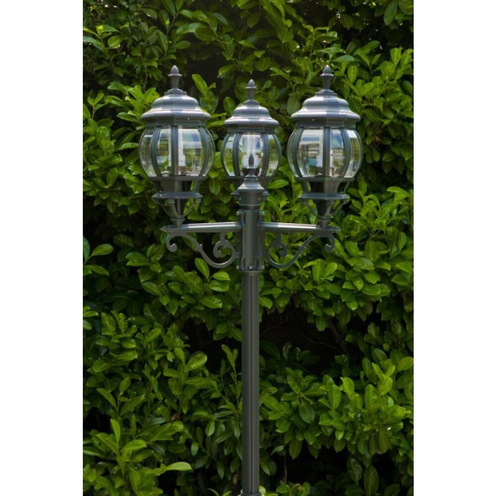 Kandelaber Kobe schwarz grün Grün, Schwarz, Transparent, Klar, 3-flammig main product photo