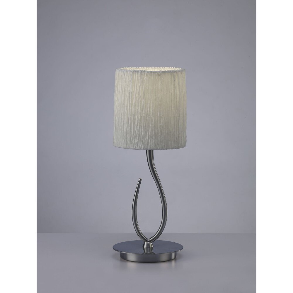 Mantra Lua Tischleuchte Nickel-Matt, 1-flammig main product photo