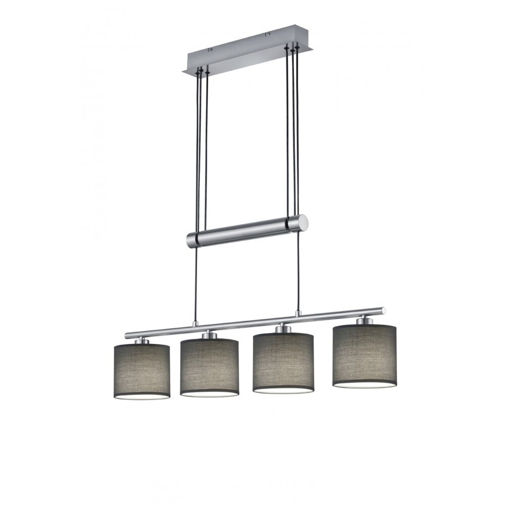 Trio Leuchten GARDA Pendelleuchte Nickel-Matt, 4-flammig main product photo