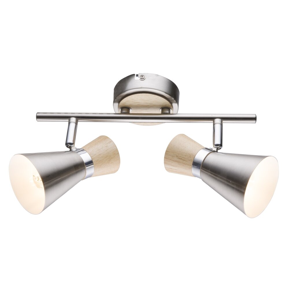 Globo Deckenstrahler Nickel-Matt, 2-flammig main product photo