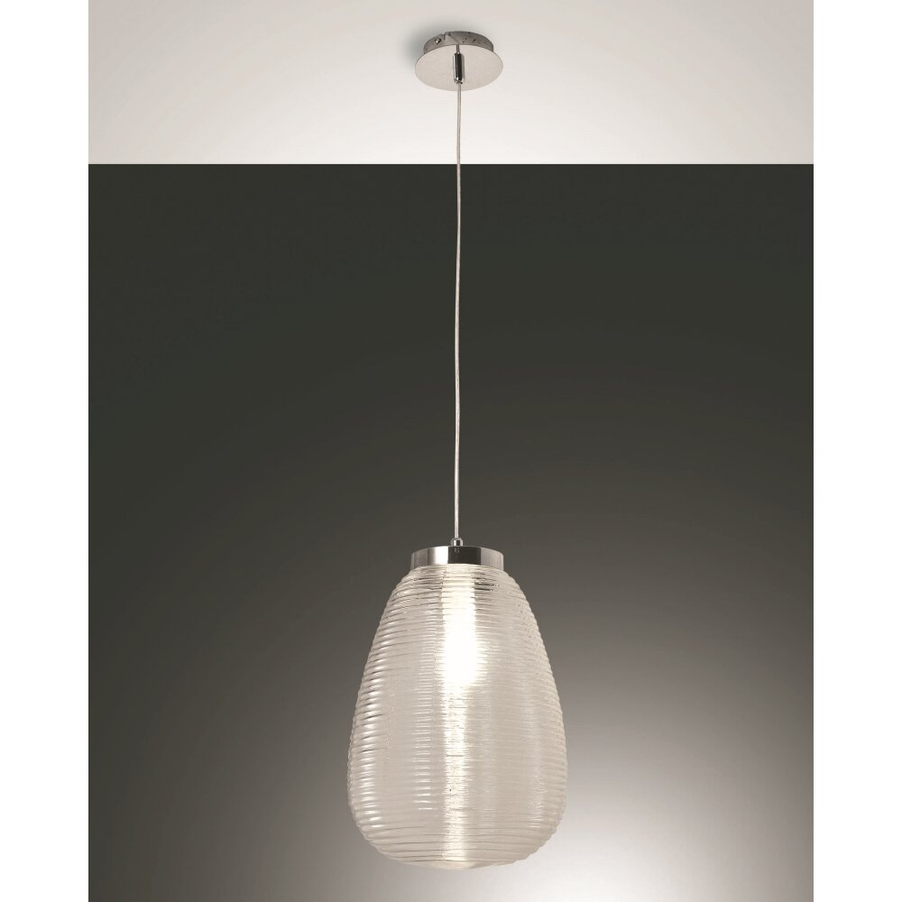 Fabas Luce Cora Pendelleuchten Chrom, 1-flammig main product photo