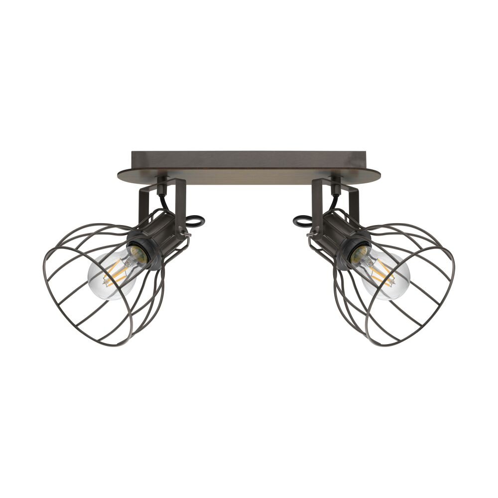 EGLO SAMBATELLO Deckenspot Braun, Silber, 2-flammig main product photo