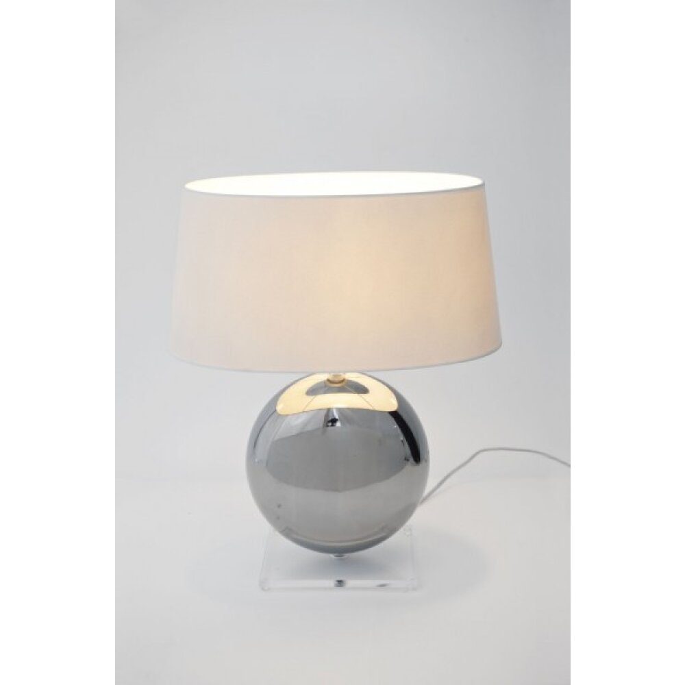 Holländer BOWLING Tischleuchte Silber, Weiß, 1-flammig main product photo
