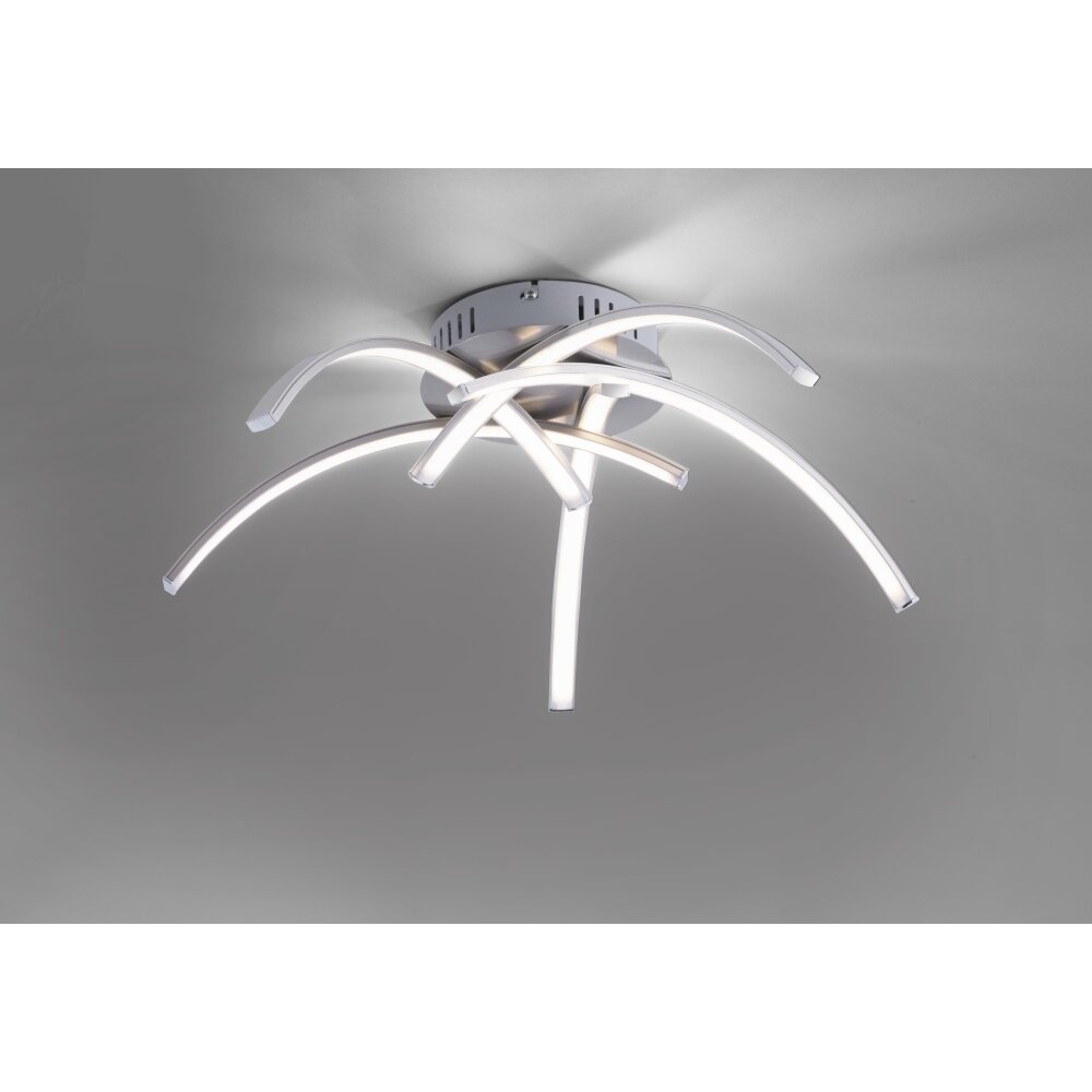 Leuchten Direkt VALERIE Deckenleuchte LED Edelstahl, 5-flammig main product photo
