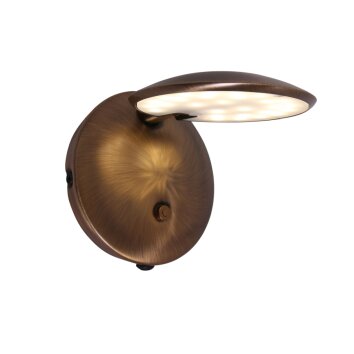 Steinhauer Zenith Wandleuchte LED Bronze, 1-flammig