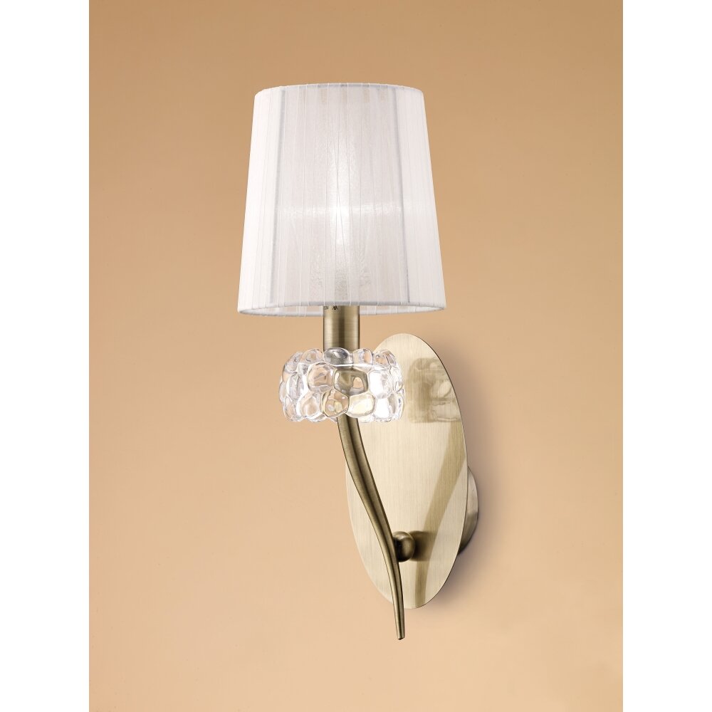 Mantra LOEWE Wandleuchte Braun, 1-flammig main product photo
