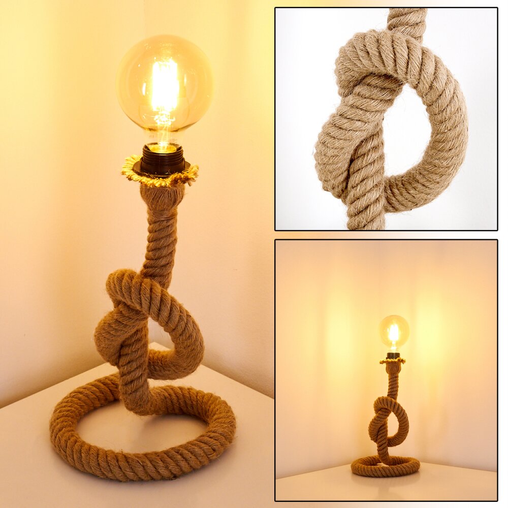 Etowah Tischleuchte Braun, Schwarz, 1-flammig main product photo