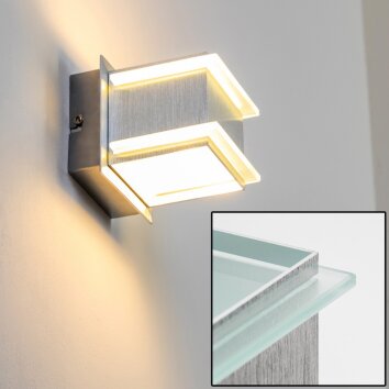 Helestra ONNO wall light LED aluminium 18/1225.25-DO1