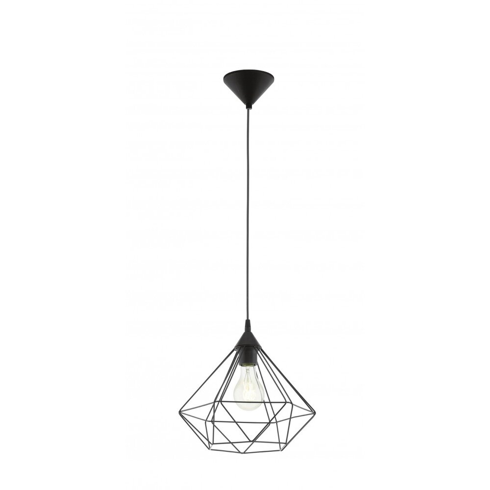 Eglo TARBES Pendelleuchte Schwarz, 1-flammig main product photo