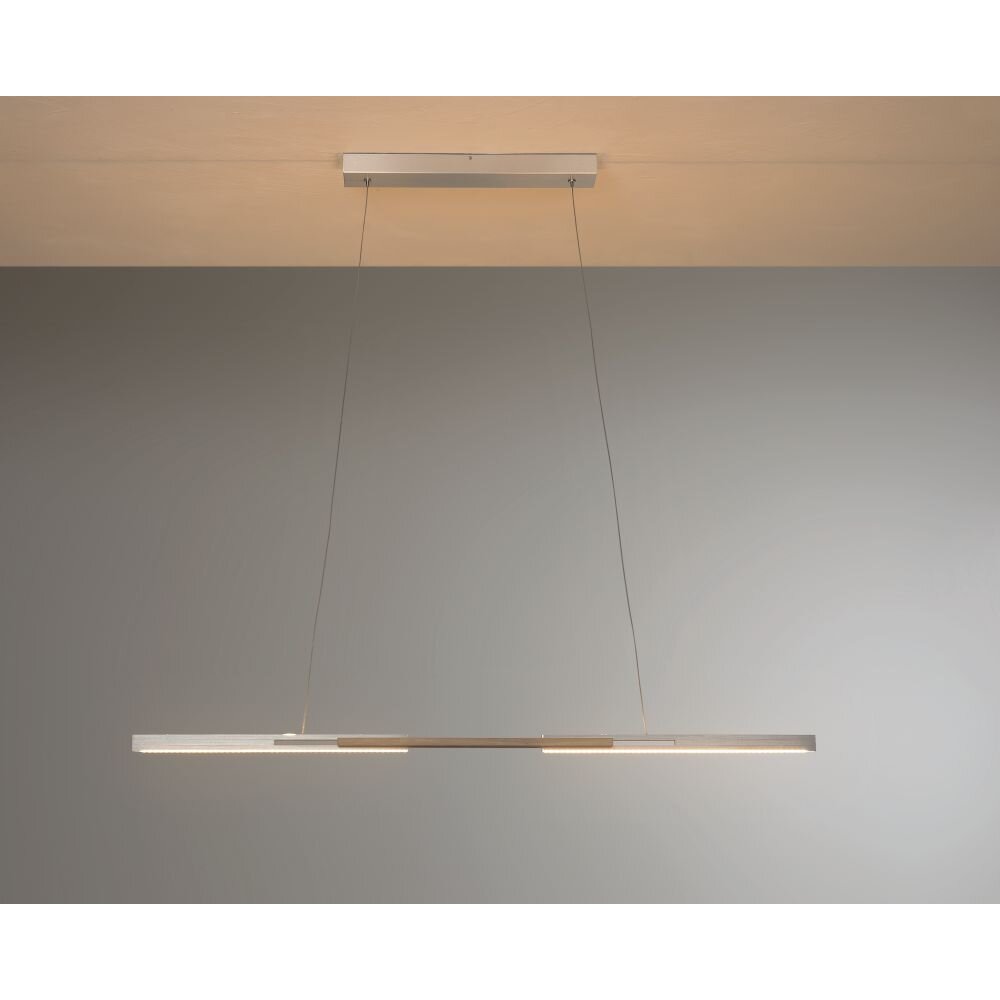 Bopp Link Pendelleuchte LED Holz dunkel, Nickel-Matt, 1-flammig main product photo