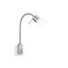 Trio Leuchten FRED Wandleuchte LED Nickel-Matt, 1-flammig