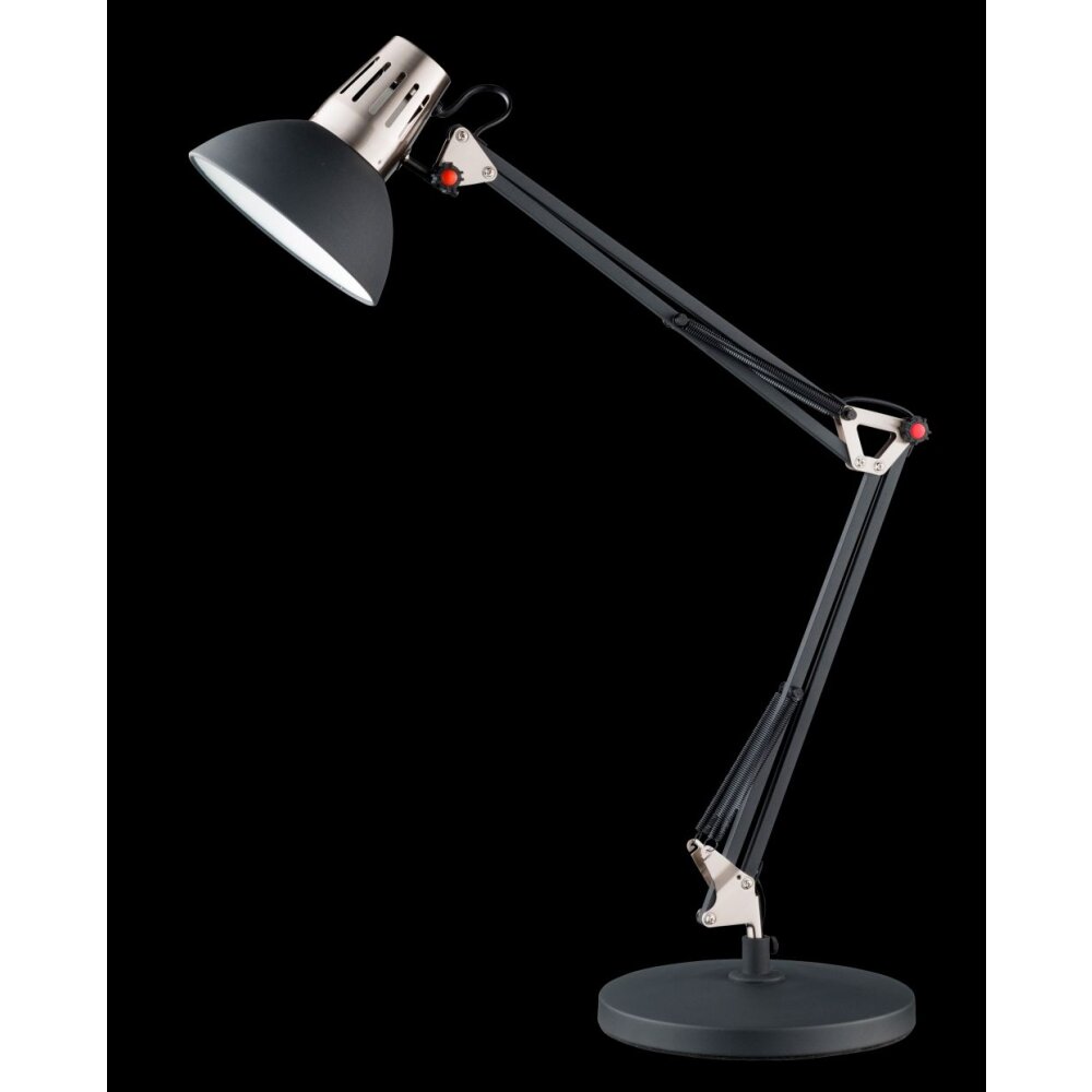 Honsel Pit Tischleuchte Nickel-Matt, Schwarz, 1-flammig main product photo
