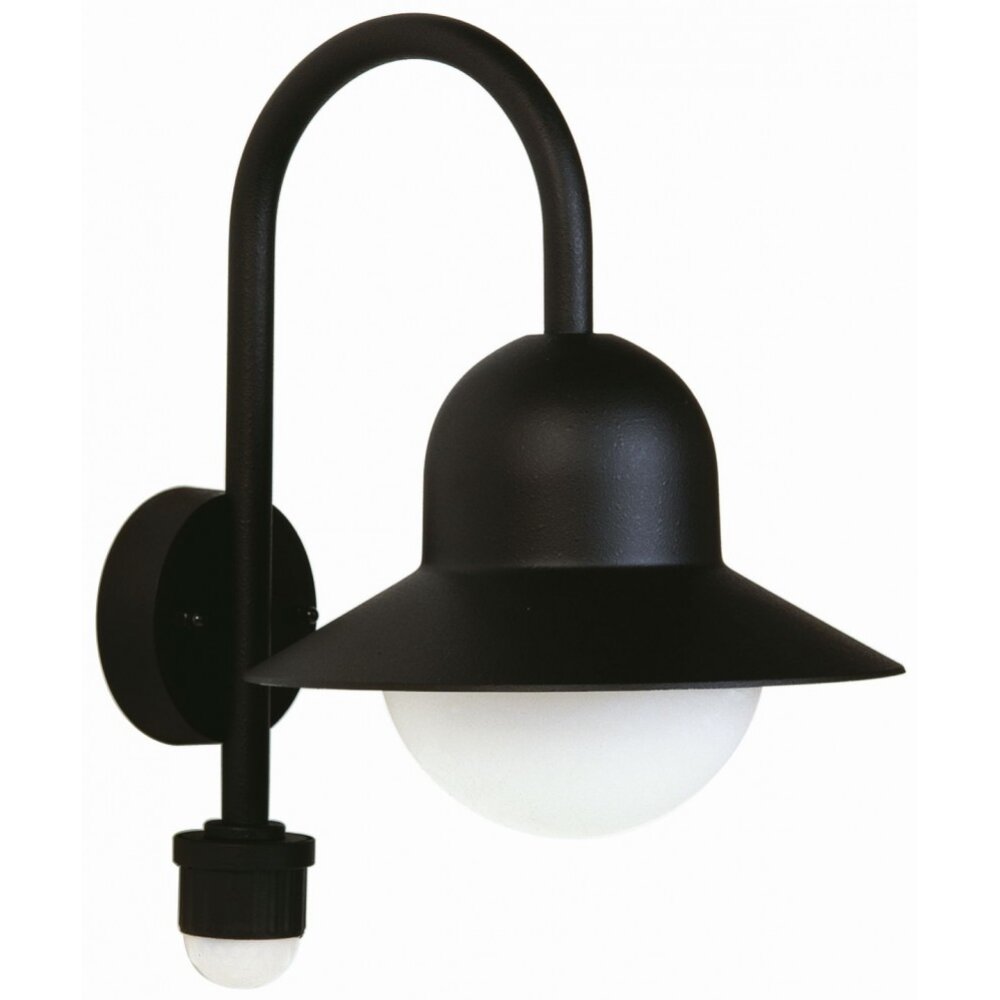 Albert Leuchten 661 Außenwandleuchte Schwarz, 1-flammig, Bewegungsmelder main product photo