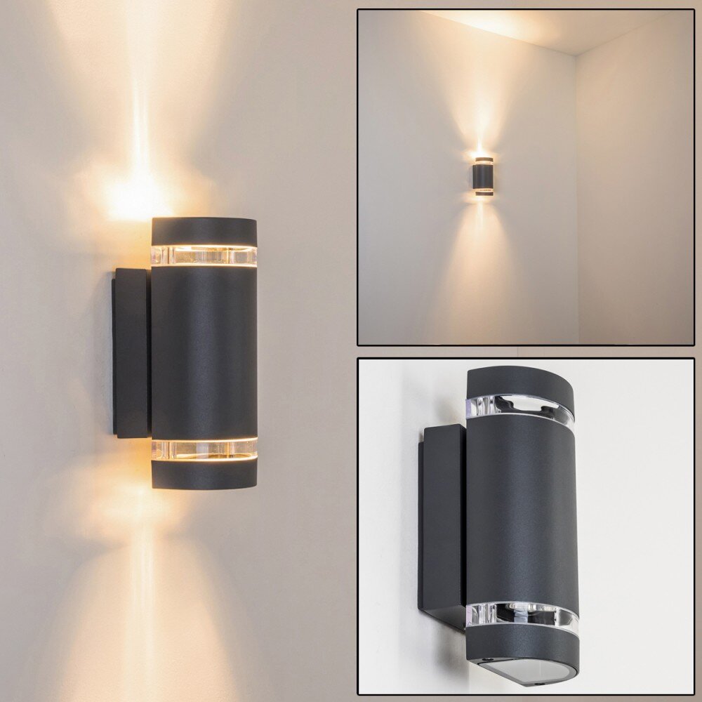 Tagish Außenwandleuchte Anthrazit, 2-flammig main product photo