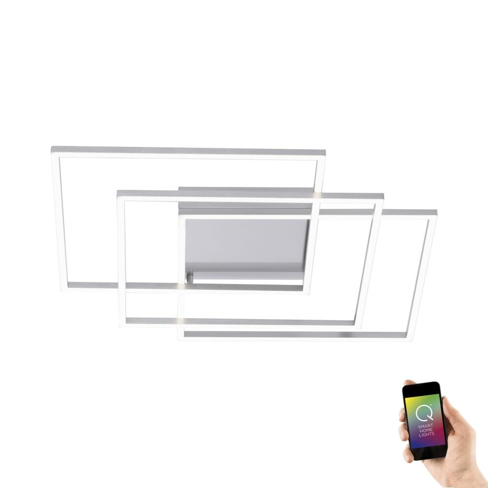 Paul Neuhaus Q-INIGO Deckenleuchte LED Nickel-Matt, 3-flammig, Fernbedienung main product photo