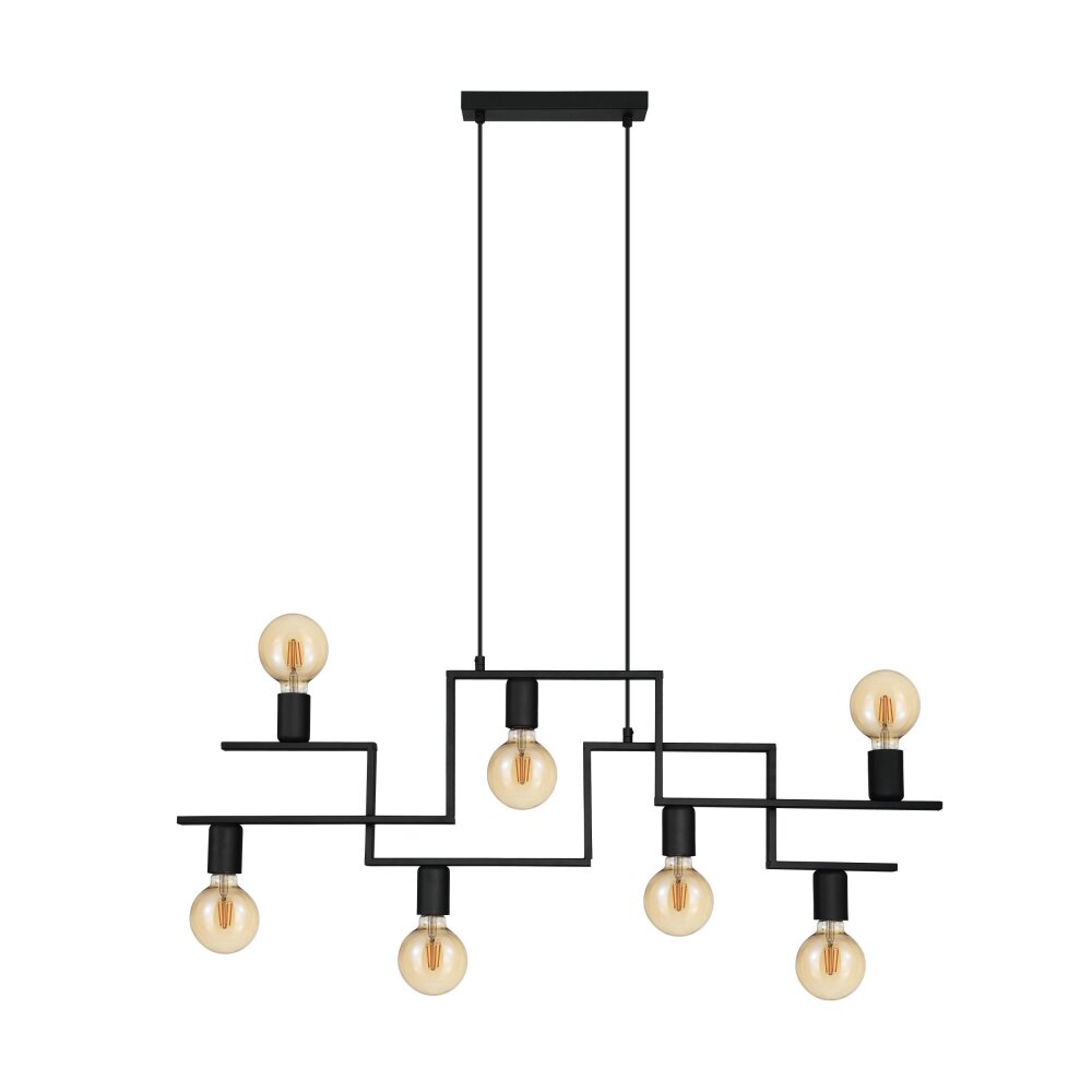 Eglo Leuchten FEMBARD Hängeleuchte Schwarz, 7-flammig main product photo