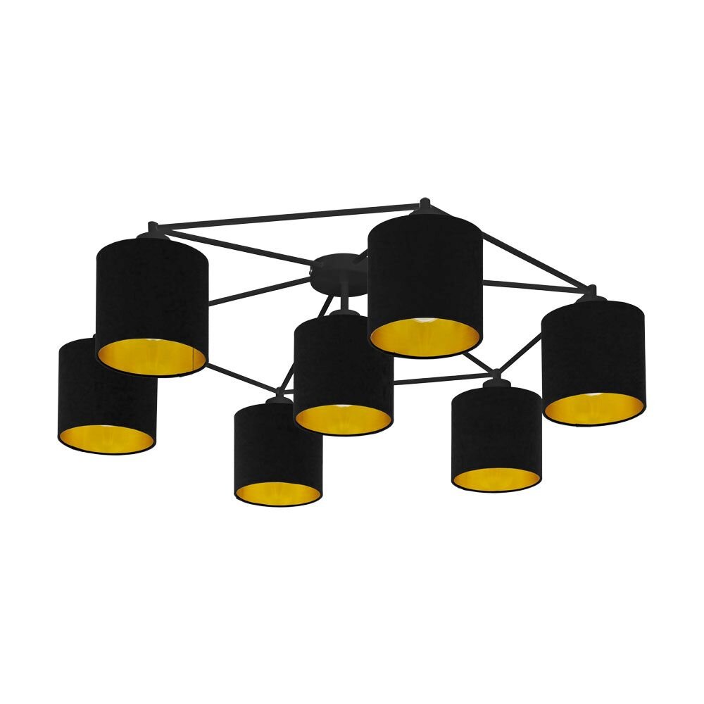 Eglo STAITI Deckenleuchte Schwarz, 7-flammig main product photo