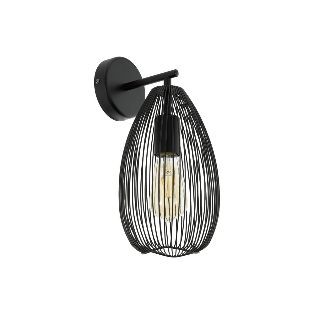 Eglo CLEVEDON Wandleuchte Schwarz, 1-flammig main product photo