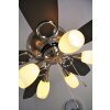 Globo JERRY Ventilator Chrom, Edelstahl, Nickel-Matt, 5-flammig