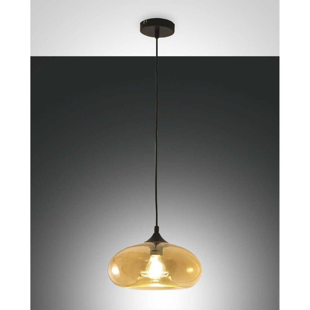 Fabas Luce Ela Pendelleuchten Schwarz, 1-flammig main product photo