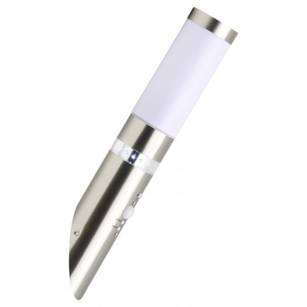 Brilliant Bole Außenwandfackel Edelstahl, 1-flammig, Bewegungsmelder main product photo