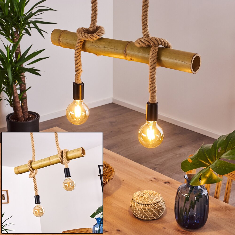 Asmara Hängeleuchte Braun, 2-flammig main product photo