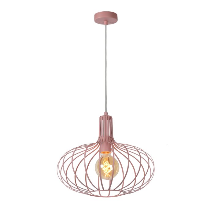 Lucide MERLINA Pendelleuchte Rosa, 1-flammig