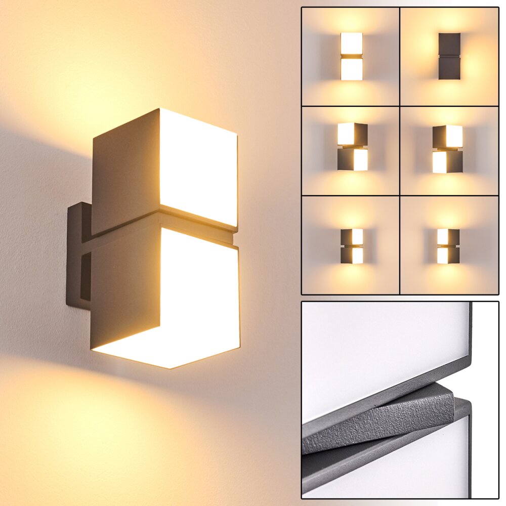 Swanek Außenwandleuchte LED Anthrazit, 2-flammig main product photo